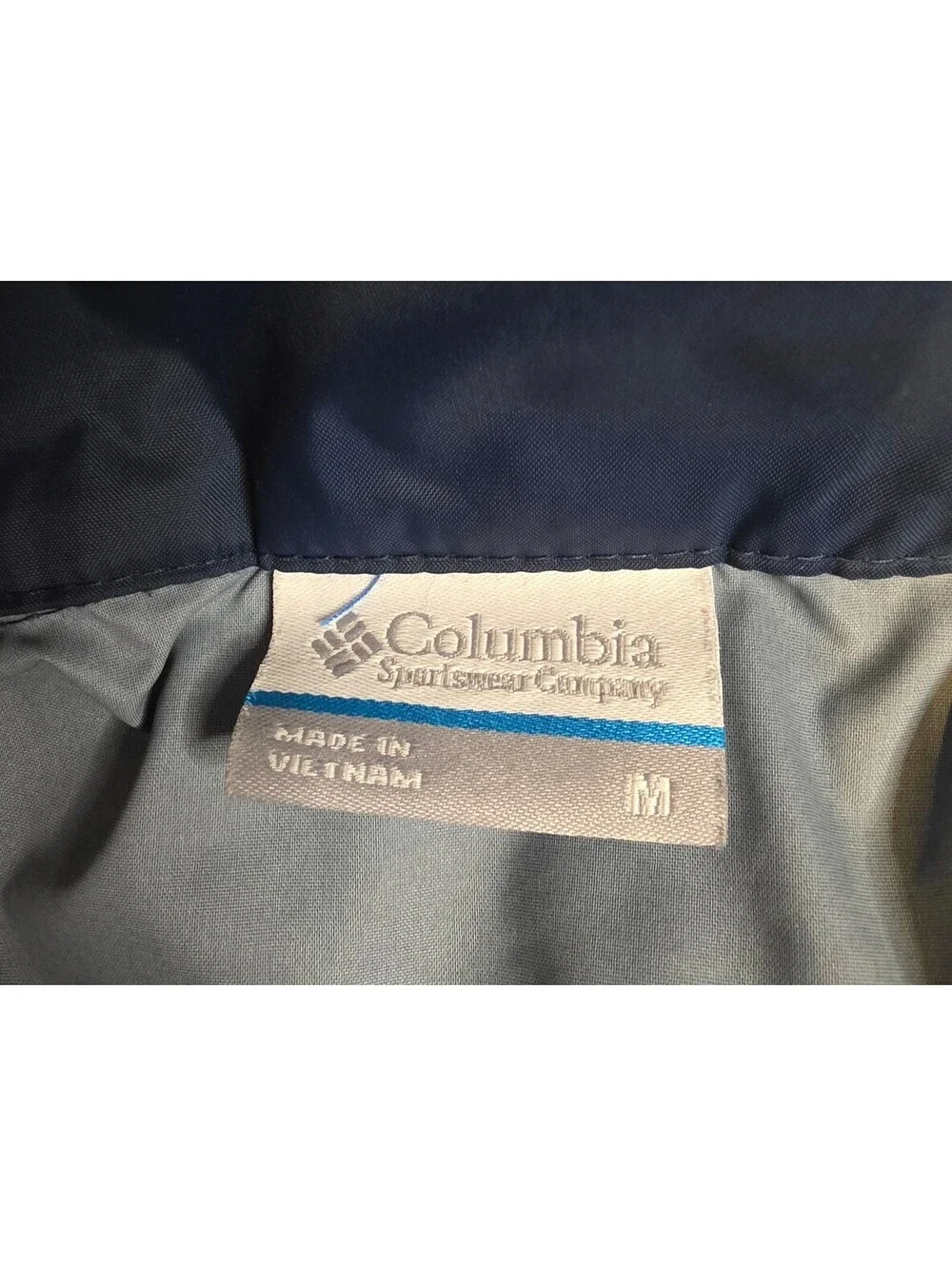 Columbia Glenmaker Mens  Blue and Black Lightweight Jacket, Size Medium